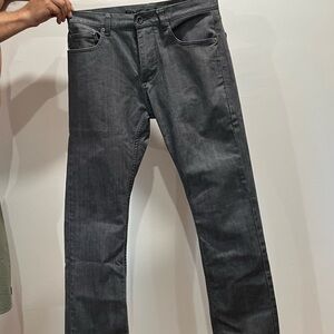 RVCA Men's Dark Gray Straight Jeans